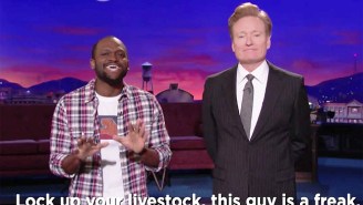 Conan Gets Some Help To Send A Very Special Message To Haiti Ahead Of His Visit