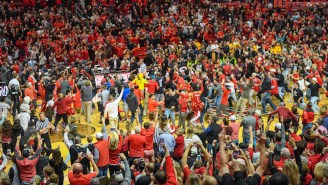 A West Virginia Player Punched A Texas Tech Fan Who Stormed The Court