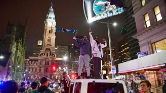 Enthusiastic Philadelphia Eagles Fans Weren’t Deterred By Police Slathering Crisco On Street Poles