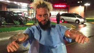 Enzo Amore Checked Himself Out Of The Emergency Room And Tried To Defend His Title On WWE Raw