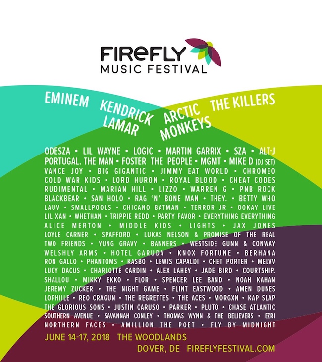 firefly music festival poster