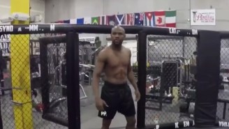 Floyd Mayweather Is Stoking UFC Rumors Again With A Video Of Himself In A Cage
