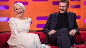Liam Neeson And Helen Mirren Recall Being A ‘Serious Item’ On ‘Norton’