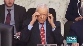 Senator Orrin Hatch Removes A Pair Of Invisible Glasses, And Nobody Can Handle It
