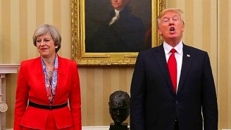 Report: Theresa May ‘Finds It Almost Impossible’ To Get A Word In During A Trump Phone Call