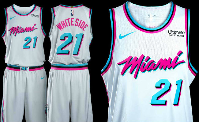 Miami HEAT debuts Miami Vice-themed uniforms