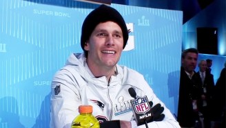 Tom Brady Gets Some Teeth Whitening Tips As Jimmy Kimmel’s Sidekick Guillermo Invades The Super Bowl