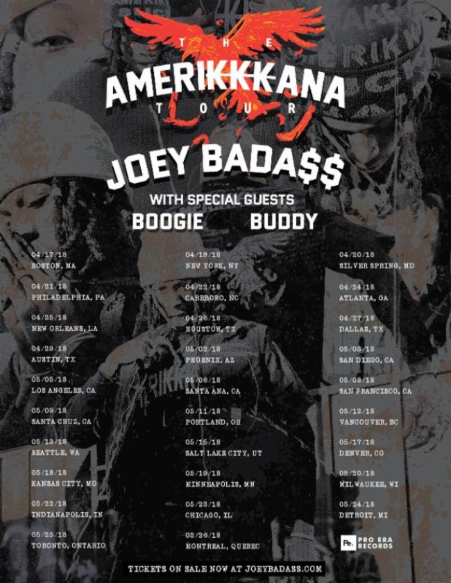 joey badass tour setlist