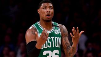 J.R. Smith Laughed At Marcus Smart’s Fine For His Ejection Against The Hawks