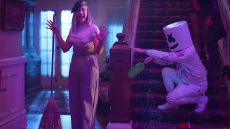 Marshmello Relentlessly Tries To Be More Than ‘Friends’ With Anne-Marie In Their Campy New Video