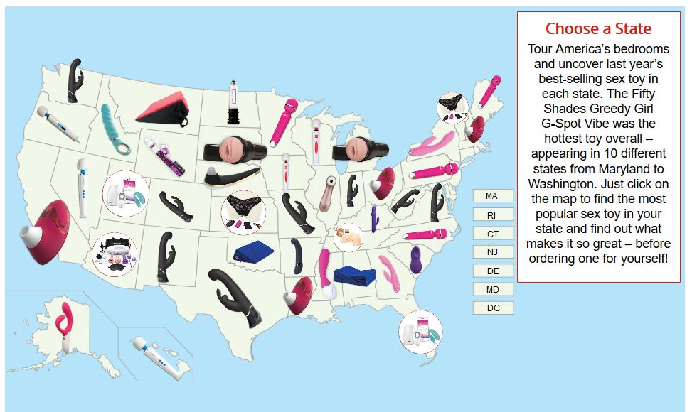 The Best Selling Sex Toys In Each State According To Adam And Eve