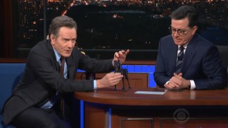 Bryan Cranston Channels His ‘Isle Of Dogs’ Character For ‘Colbert,’ Shares A Hilarious Acting Class Make Out Story