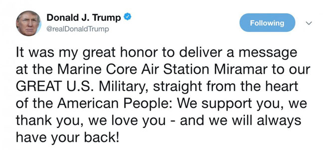 Trump's Tweet About The 'Marine Core' Got Hilarious Reactions