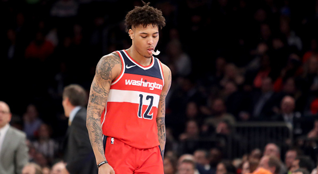 Kelly Oubre Jr. almost breaks the mic headbanging during interview