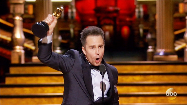 WATCH Sam Rockwell S Oscar Speech 2018   Sam Rockwell Oscars Best Supporting Actor 