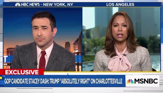 Stacey Dash: Trump Was 'Absolutely Right’ In Charlottesville Response