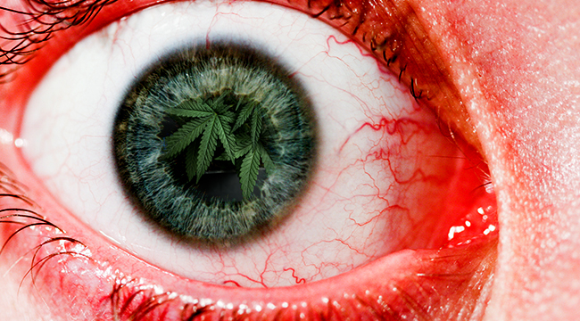 fake weed bleeding eyes