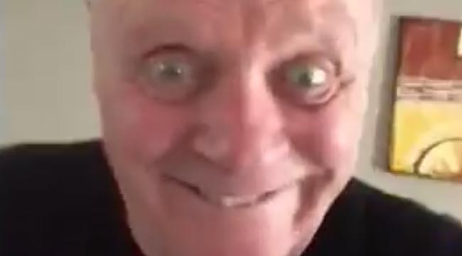 Anthony Hopkins Delivers A Frightening Dance To Twitter