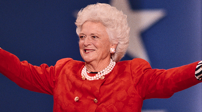 Former First Lady Barbara Bush At The 1992 Republican National Convention