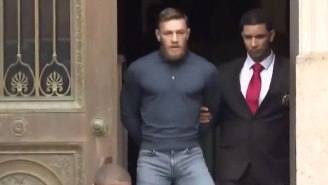 Conor McGregor’s Mugshot Is Out As The Handcuffed UFC Superstar Heads To His Arraignment