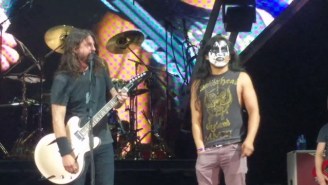 Foo Fighters Brought A Face-Painted Fan Onstage And He Totally Shredded On ‘Monkey Wrench’