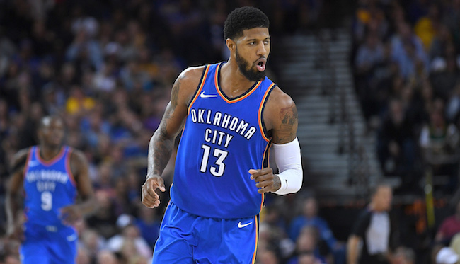 NBA Basketball - Paul George scores 22 to help the Okcthunder pick