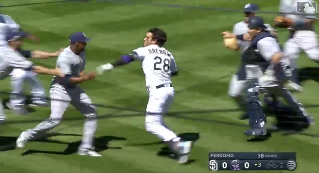 The Rockies And Padres Gave Us Our First Brawl Of The 2018 Season