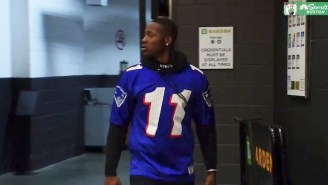 Terry Rozier Sent A Parting Shot At Eric Bledsoe By Wearing A Drew Bledsoe Jersey To Sixers-Celtics