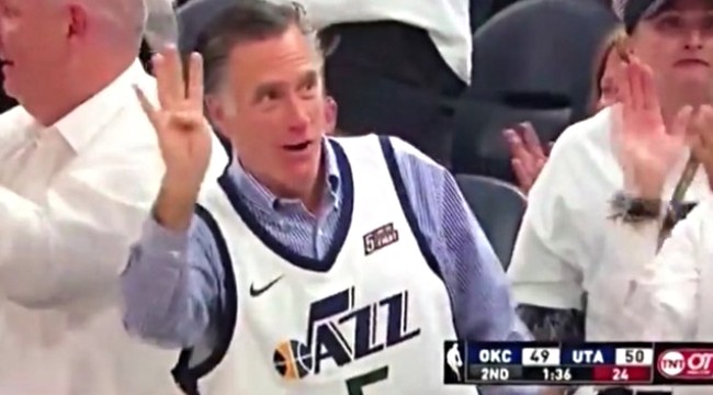 Mitt Romney's appearance at a Utah Jazz game wasn't *all* politics, This  is the Loop