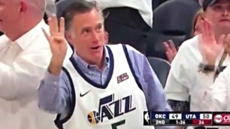 Mitt Romney Taunted Russell Westbrook After He Picked Up His Fourth Foul Against The Jazz (UPDATE)