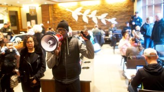 Protests Erupt In Philadelphia Following The Arrest Of Two Black Men At A Starbucks
