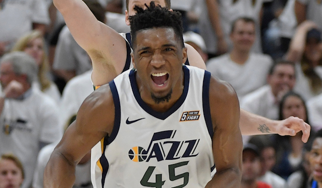 Donovan Mitchell throws down dunk of the playoffs with monstrous