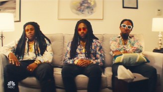 ‘SNL’ And Donald Glover Skewer Migos By Sending Them To Therapy In ‘Friendos’