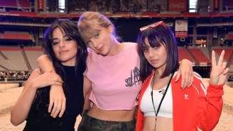 Taylor Swift Teases Her Netflix Concert Film With ‘Shake It Off’ Featuring Camila Cabello And Charli XCX