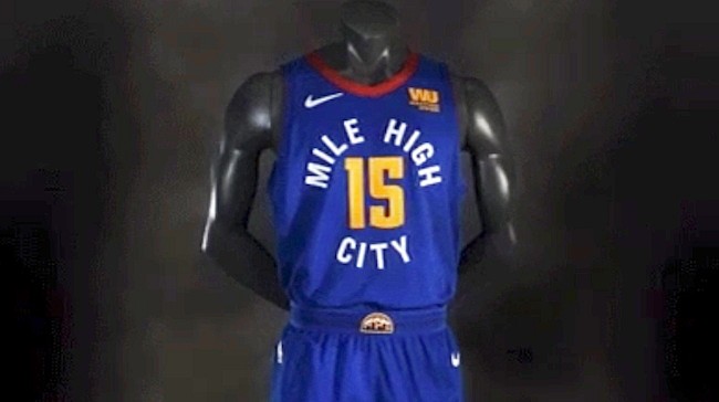 nuggets jersey mile high