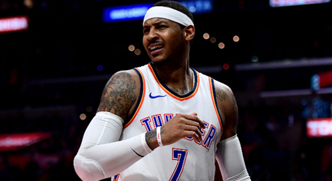 LOOK: Hawks send Carmelo Anthony an Atlanta jersey