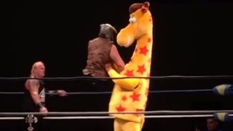 The Toys ‘R’ Us Giraffe Entered A Royal Rumble And Fought A Vampire
