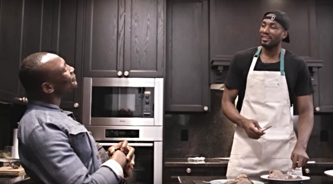 Serge Ibaka Made Cow Tongue For Bismack Biyombo In A New Cooking Show