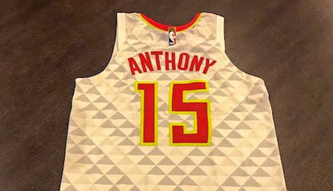 The Hawks Made Carmelo Anthony A Jersey For His Brief Atlanta Career