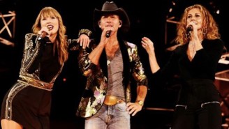 Watch Taylor Swift Sing Her First Hit ‘Tim McGraw’ For Her Nashville Audience With Tim McGraw Himself