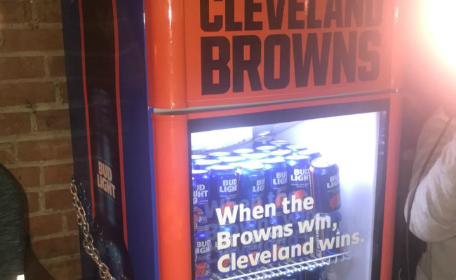 'Victory Fridges' will give away free beer when Cleveland Browns win 