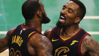 LeBron James Congratulated The Browns On Their First Win Since 2016, And J.R. Smith Celebrated Shirtless