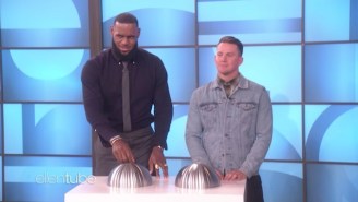 Watch LeBron And Channing Tatum Do Dares On ‘Ellen’ To Raise Money For The ‘I Promise’ School