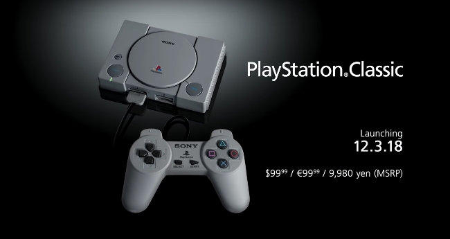 Person med ansvar for sportsspil Læne roman Sony Is Launching A PlayStation Classic Preloaded With 20 PS1 Games