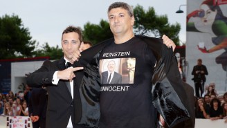 A Filmmaker Wore A ‘Weinstein Is Innocent’ Tee-Shirt At The Venice Film Festival