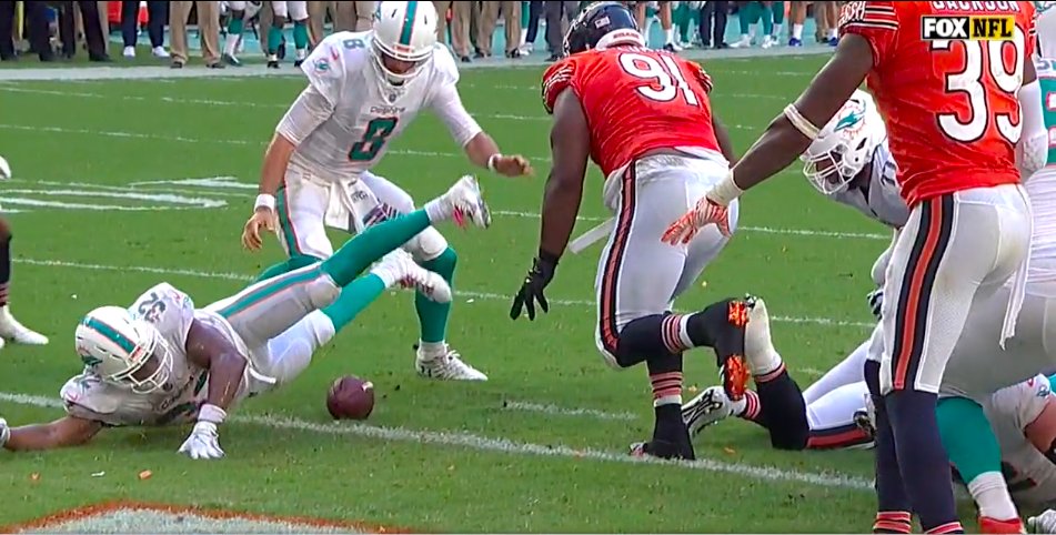 The Dolphins Beat Chicago After Fumbling On The Goal Line In Overtime