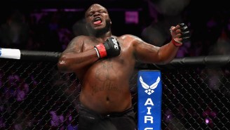 Derrick Lewis Opened His Legendary UFC 229 Post-Fight Interview By Taking His Pants Off