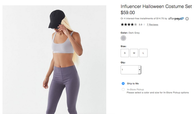 Urban Outfitters Harnesses Twitter Rage With This ‘influencer Costume