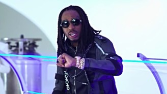Quavo Escapes To A VR Wonderland In His Cyberpunk ‘Bubble Gum’ Video With Draya Michele