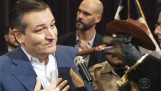Watch Triumph The Insult Comic Dog Insult Ted Cruz About Being ‘Neutered’ By Trump Right To His Face